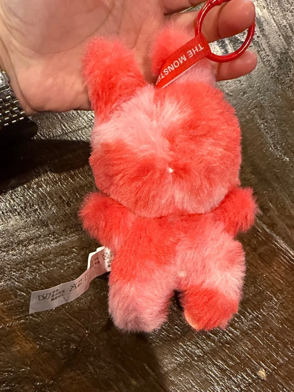 Plush Red Fuzzy Monster Toy - Cute Collectible Stuffed Animal